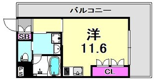 ベルファース尼崎の物件間取画像